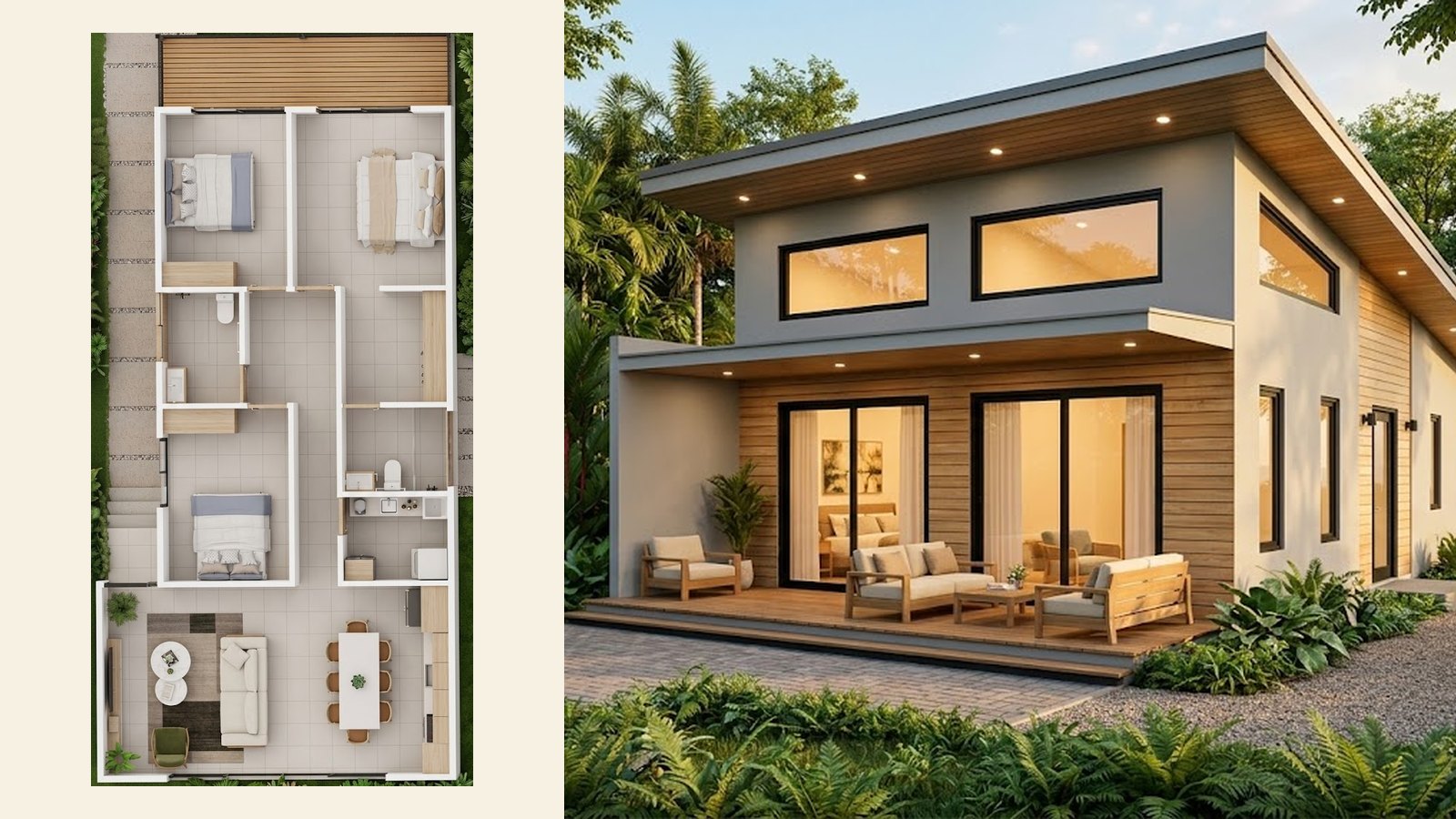 Papagayo model home, 121 square meters