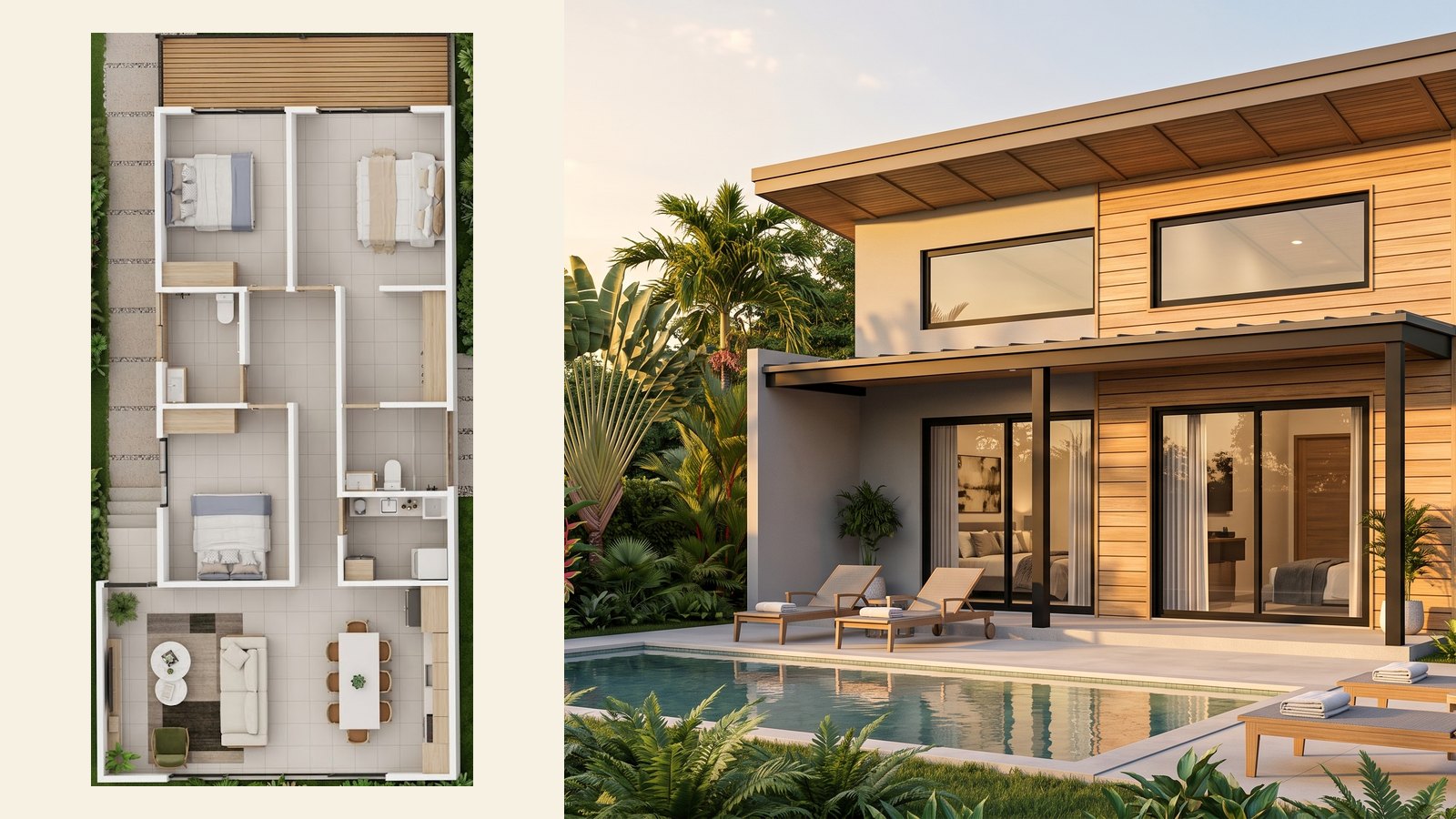 Rincón model home, 93 square meters