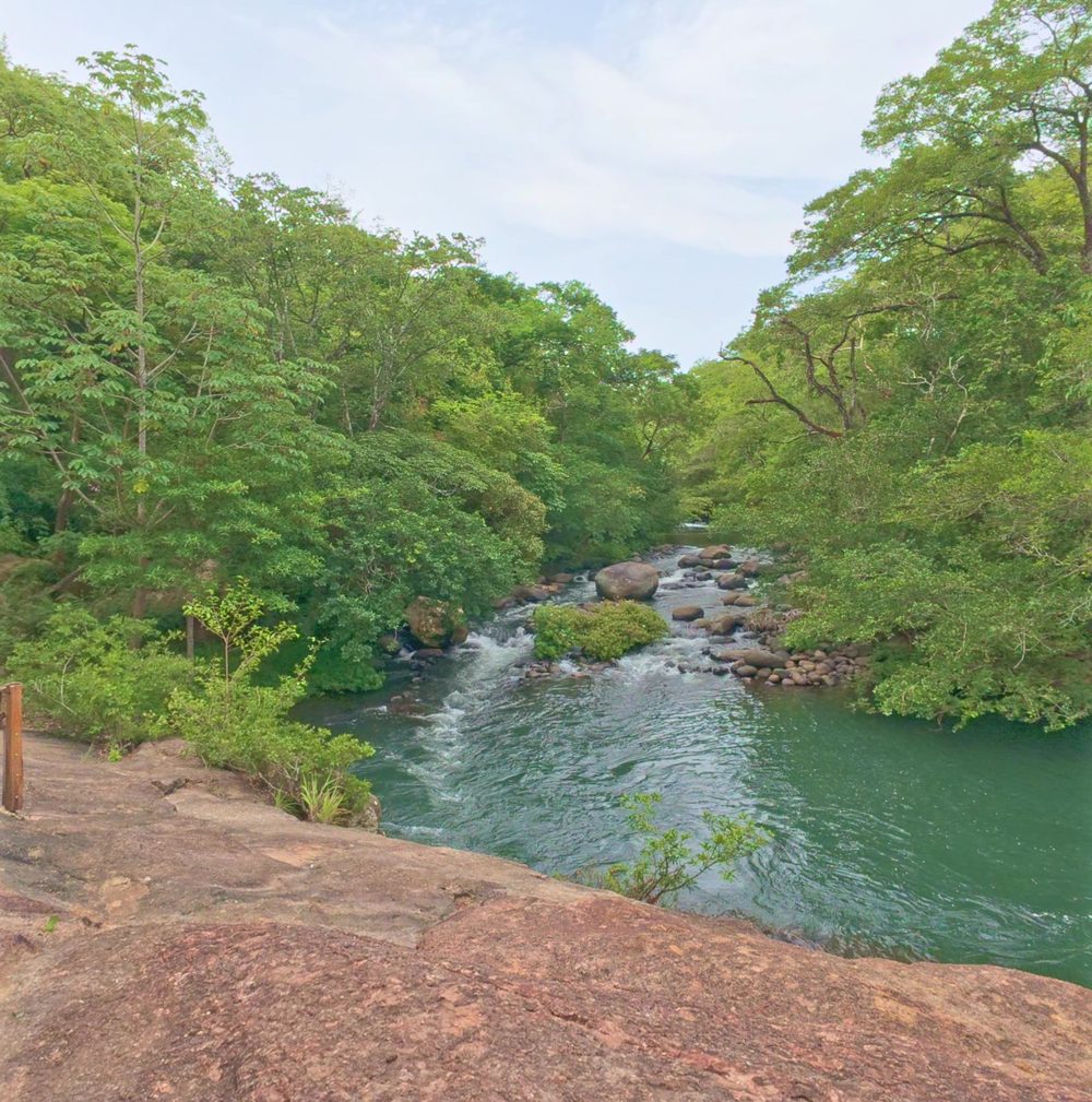 The river swimming hole