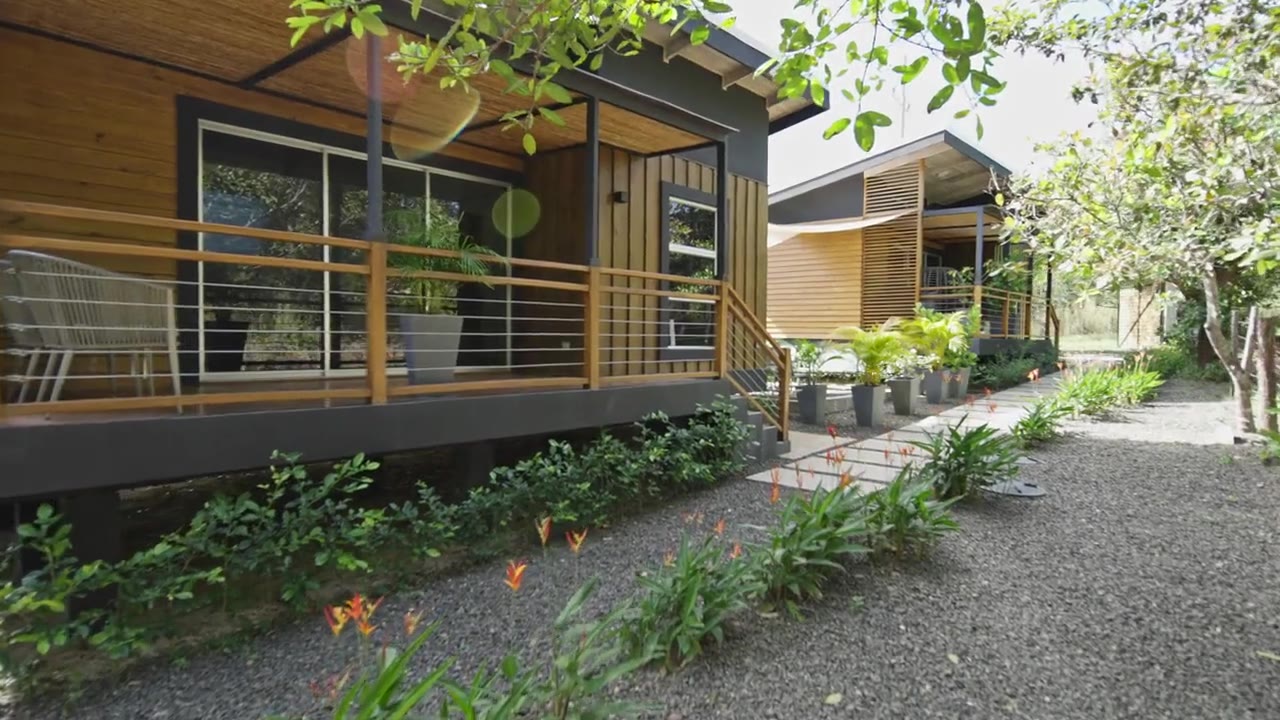 Exterior clip of the model home deck